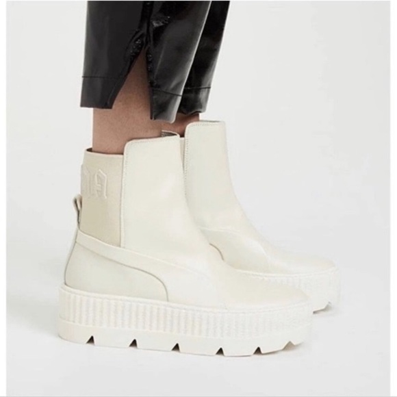 Puma Shoes - PUMA x FENTY Chelsea Sneaker Boots in Vanilla Ice
